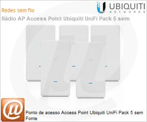 UAP-AC-M-PRO-5 - Ponto de acesso Access Point Ubiquiti UniFi Pack 5 sem Fonte 