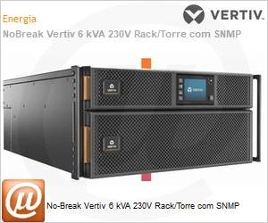 GXT56IRT5UXLN - No-Break Vertiv 6 kVA 230V Rack/Torre com SNMP 