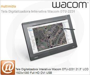 DTU-2231 - Tela Digitalizadora Interativa Wacom DTU-2231 21,5" LCD 1920x1080 Full HD DVI USB