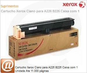 006R01241-NO - Cartucho Xerox Ciano para A226 B226 Caixa com 1 Unidade Ate 11.000 pginas