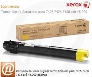 006R01400NO - Cartucho de toner original Xerox Amarelo para 7425 7428 7435 at 15.000 pginas