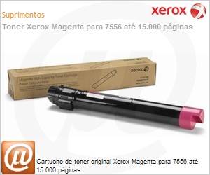 006R01519NO - Cartucho de toner original Xerox Magenta para 7556 at 15.000 pginas 