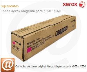 006R01531-NO - Cartucho de toner original Xerox Magenta para X550 / X560