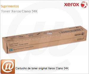 006R01739NO - Cartucho de toner original Xerox Ciano 34K 