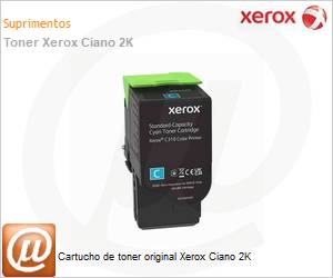 006R04361NO - Cartucho de toner original Xerox Ciano 2K 