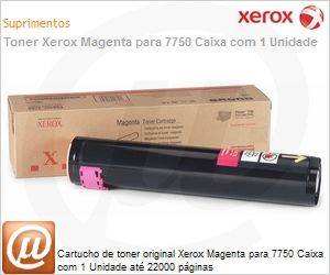 106R00654NO - Cartucho de toner original Xerox Magenta para 7750 Caixa com 1 Unidade at 22000 pginas
