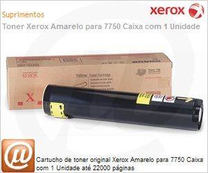 106R00655NO - Cartucho de toner original Xerox Amarelo para 7750 Caixa com 1 Unidade at 22000 pginas