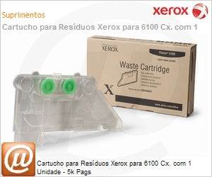 106R00683NO - Cartucho para Resduos Xerox para 6100 Cx. com 1 Unidade - 5k Pags