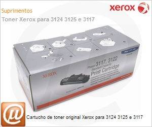 106R01159-NO - Cartucho de toner original Xerox para 3124 3125 e 3117