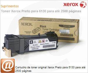 106R01281NO - Cartucho de toner original Xerox Preto para 6130 para at 2500 pginas