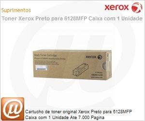 106R01459-NO - Cartucho de toner original Xerox Preto para 6128MFP Caixa com 1 Unidade Ate 7.000 Pagina