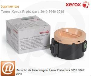 106R02180 - Cartucho de toner original Xerox Preto para 3010 3040 3045