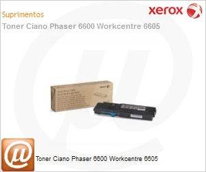 106R02233-NO - Toner Ciano Phaser 6600 Workcentre 6605