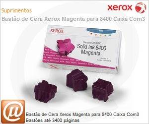 108R00606NO - Basto de Cera Xerox Magenta para 8400 Caixa Com3 Bastes at 3400 pginas