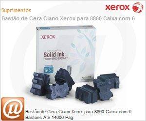108R00817-NO - Basto de Cera Ciano Xerox para 8860 Caixa com 6 Bastoes Ate 14000 Pag.