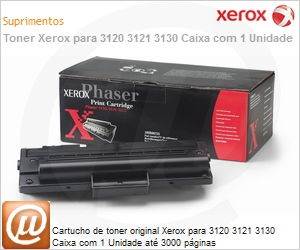 109R00725NO - Cartucho de toner original Xerox para 3120 3121 3130 Caixa com 1 Unidade at 3000 pginas