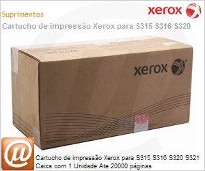 113R00489-NO - Cartucho de impresso Xerox para S315 S316 S320 S321 Caixa com 1 Unidade Ate 20000 pginas