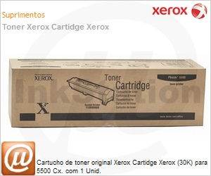 113R00668-NO - Cartucho de toner original Xerox Cartidge Xerox (30K) para 5500 Cx. com 1 Unid.