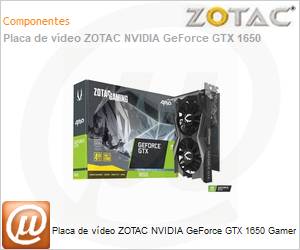 ZT-T16520D-10L - Placa de vdeo ZOTAC NVidia GEForce GTX 1650 Gamer