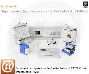 105912-912 - Suprimentos Impressora de Carto Zebra KLP120I Kit de limpeza para P120i