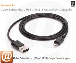 25-124330-01R - Cabo Zebra Micro USB-A/USB-B Carga/Comunicao