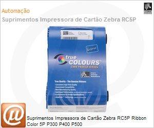 800015-140 - Suprimentos Impressora de Carto Zebra RC5P Ribbon Color 5P P300 P400 P500