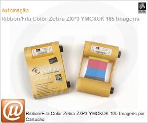 800033-848 - Ribbon/Fita Color ZebraZXP3 YMCKOK 165 Imagens por Cartucho