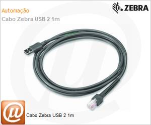 CBA-U21-S07ZBR - Cabo Zebra USB 2 1m