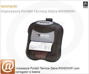 R4A-OUMA000L-L3 - Impressora Porttil Trmica Zebra RW420WiFi com carregador e bateria