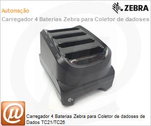 SAC-TC2Y-4SCHG-01 - Carregador 4 Baterias Zebra para Coletor de dadoses de Dados TC21/TC26 