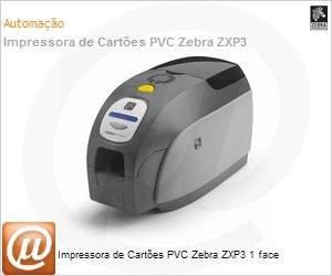 Z31-0000H200BR00 - Impressora de Cartes PVC Zebra ZXP3 1 face