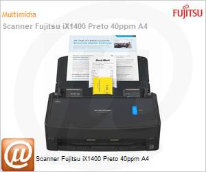 CG01000-300001 - Scanner Fujitsu ScanSnap iX1400 40ppm 600dpi ADF USB Duplex Preto Garantia 3 Anos (Substitui PA03820-B001)