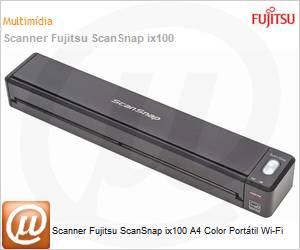 iX100 - Scanner Fujitsu ScanSnap ix100 A4 Color Porttil Wi-Fi