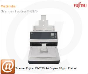 PA03810-B551 - Scanner Fujitsu fi-8270 70ppm 600x600dpi ADF USB Rede Duplex Flatbed