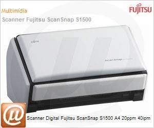 S1500 - Scanner Digital Fujitsu ScanSnap S1500 A4 20ppm 40ipm