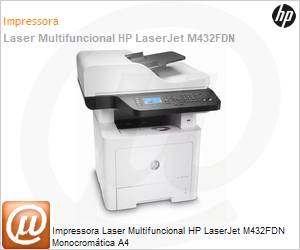 7UQ76A-696 - Impressora Laser Multifuncional HP LaserJet M432FDN Monocromtica A4 