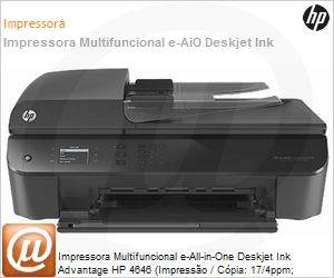 HP - B4L09A - Impressora Multifuncional e-All-in-One Deskjet Ink