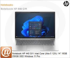 B5AX7LA - Notebook HP 440 G11 Intel Core Ultra 5 125U 14" 16GB 256GB SSD Windows 11 Pro 