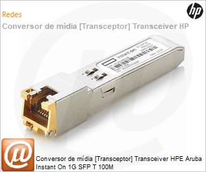 R9D17A - Conversor de mdia [Transceptor] Transceiver HPE Aruba InstantOn 1G SFP T 100M 