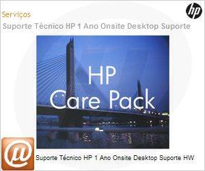U5864PE - Suporte Tcnico HP 1 Ano Onsite Desktop Suporte HW 