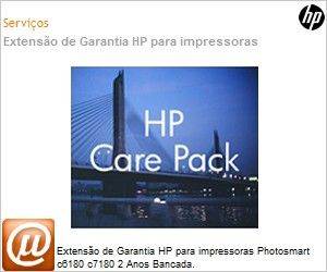 UG237E - Extenso de Garantia HP para impressoras Photosmart c6180 c7180 2 Anos Bancada. 