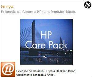 UG293E - Extenso de Garantia HP para DeskJet 460cb. Atendimento bancada 2 Anos . 