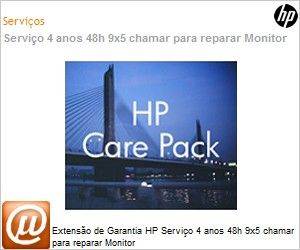 UL704E - Extenso de Garantia HP Servio 4 anos 48h 9x5 chamar para reparar Monitor 