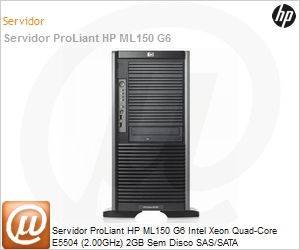 466132-201 - Servidor ProLiant HP ML150 G6 Intel Xeon Quad-Core E5504 (2.00GHz) 2GB Sem Disco SAS/SATA