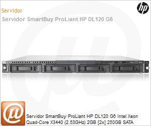 581874-005 - Servidor SmartBuy ProLiant HP DL120 G6 Intel Xeon Quad-Core X3440 (2.53GHz) 2GB [2x] 250GB SATA