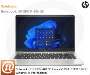 83B80LA - Notebook HP HPCM 440 G9 Core i5-1235U 16GB 512GB Windows 11 Professional