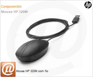 9VA80AA - Mouse HP 320M com fio