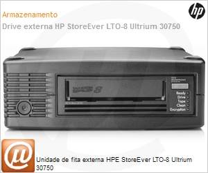 BC023A - Unidade de fita externa HPE StoreEver LTO-8 Ultrium 30750 