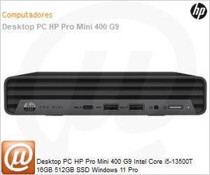 BT5U1AT - Desktop PC HP Pro Mini 400 G9 Intel Core i5-13500T 16GB 512GB SSD Windows 11 Pro 