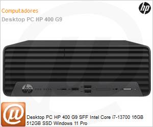 BT5V3AT - Desktop PC HP 400 G9 SFF Intel Core i7-13700 16GB 512GB SSD Windows 11 Pro 